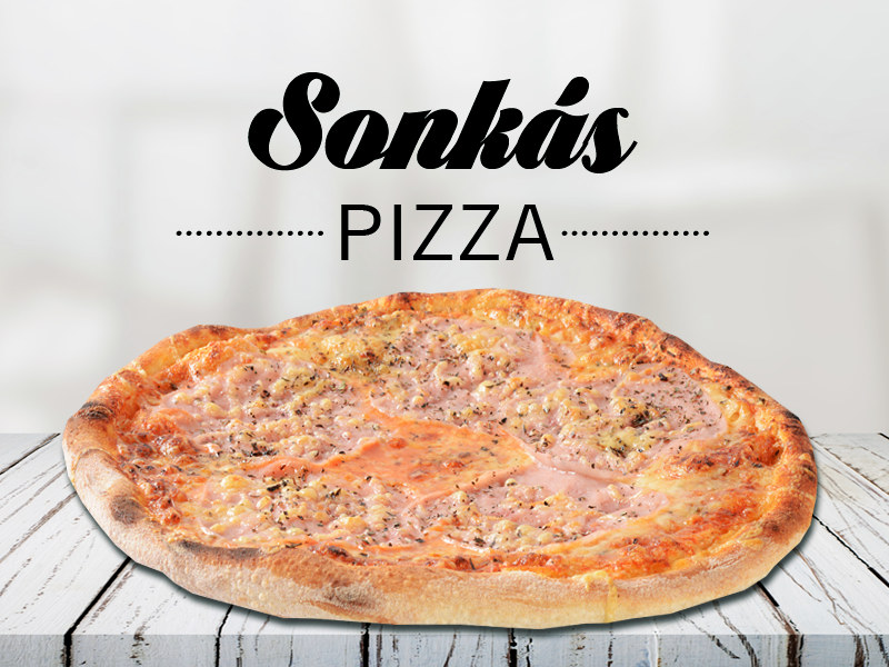 Sonkás pizza